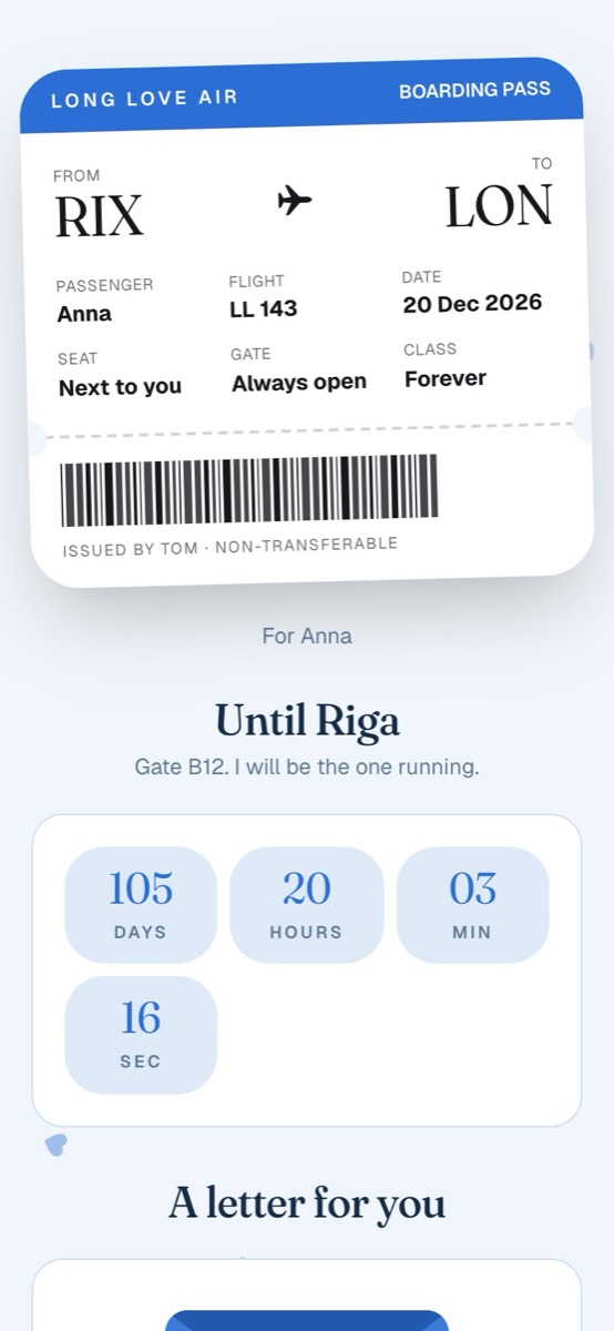 Boarding Pass format, real example