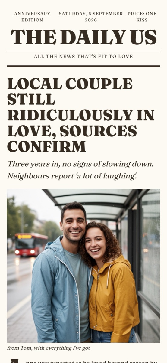 Front Page format, real example