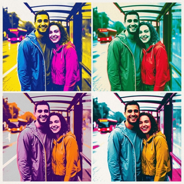 Pop art style