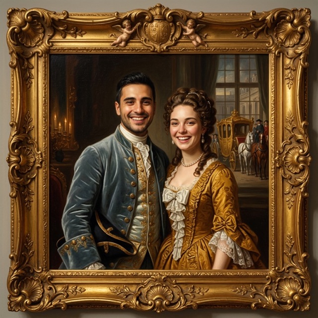 Royal portrait style